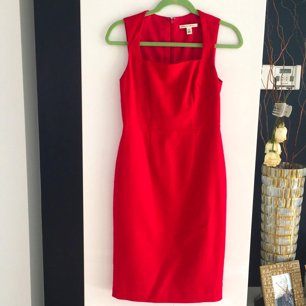 Banana Republic Red Sheath Dress Size 0